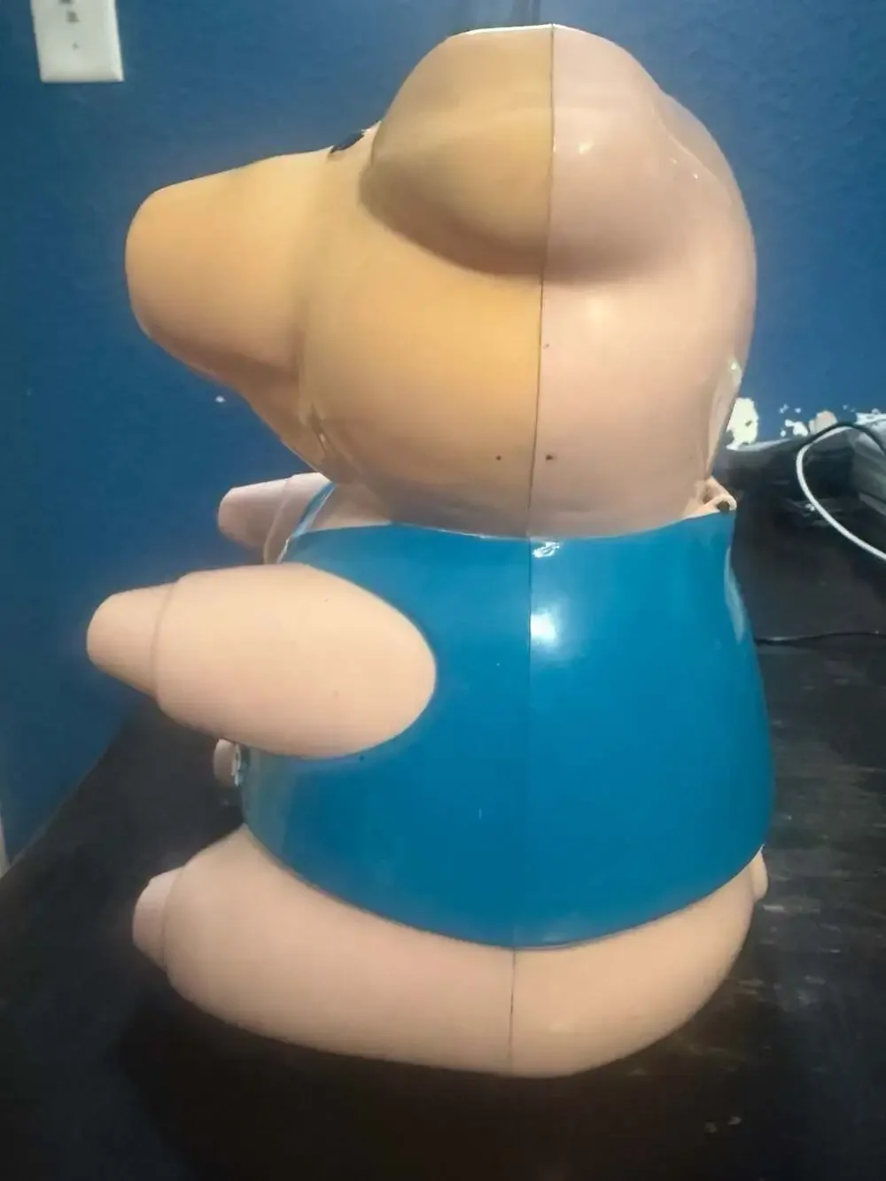 Vintage 1990 Fun Damental Too Oinking Pig Cookie Jar WORKS!